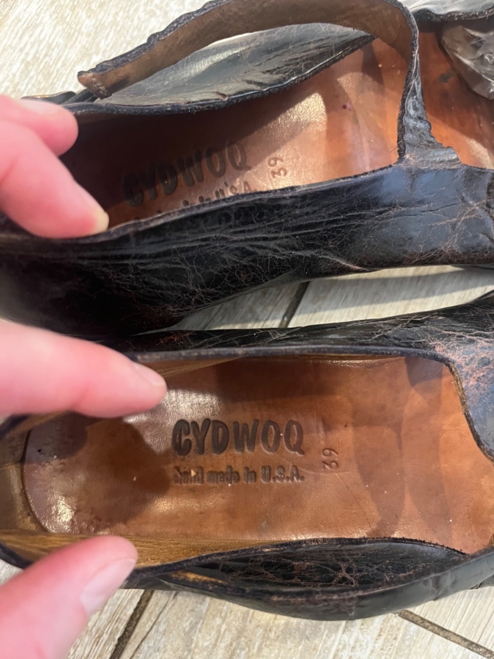 Cydwoq vintage leather shoes Made in Santa Cruz CA USA 39 - Picture 3 of 11